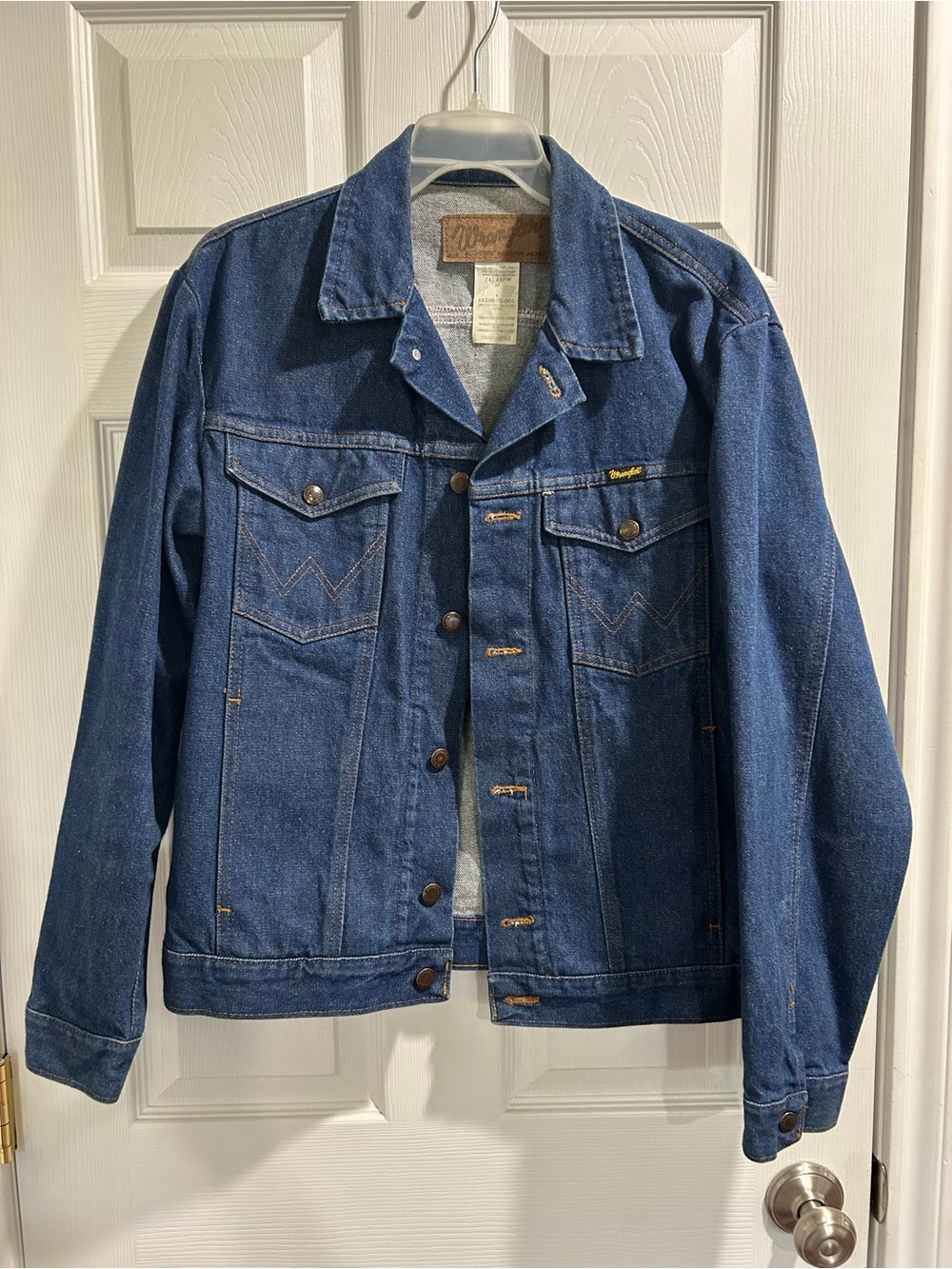 Wrangler Blue Denim Shirt Jacket - Classic Workwear Style